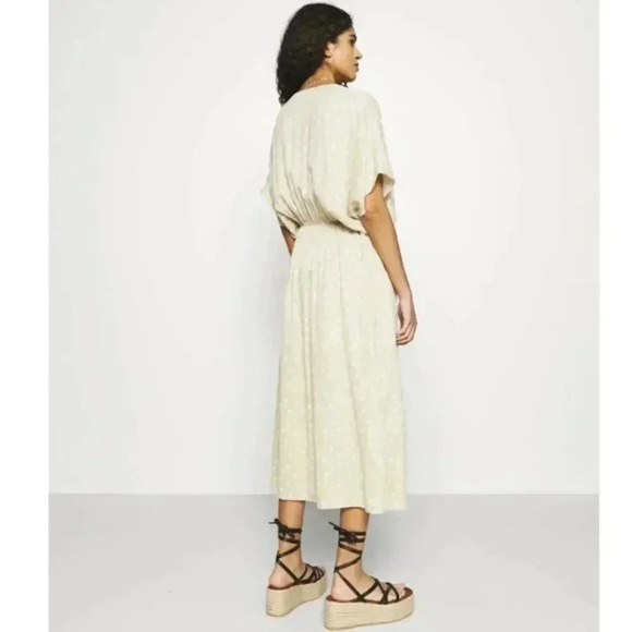 SAMSOE Andina Midi Polka Dot Dress Modern Minimalist Lagenlook Pull Over - Picture 3 of 14